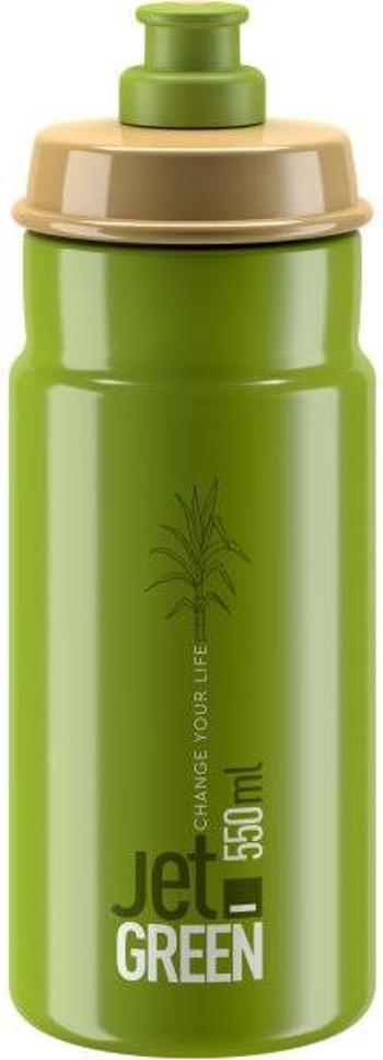 Kulacs Elite JET GREEN fehér logó 550 ml