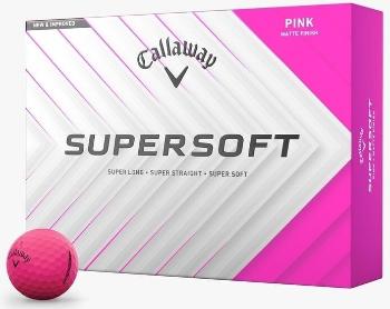 Callaway Supersoft 2025 Matte Pink Basic Golfové míčky