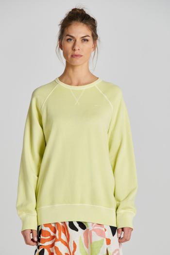 MIKINA GANT REL SUNFADED C-NECK SWEAT PASTEL LIME