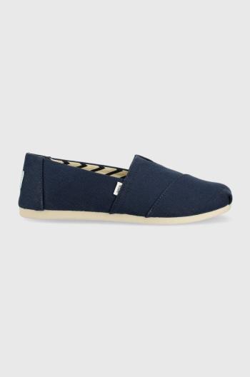 Espadrilky Toms Alpargata tmavomodrá barva