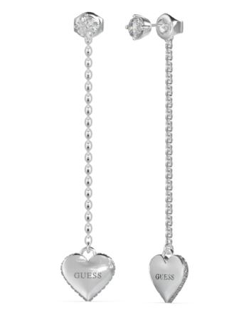 Guess Dlouhé ocelové náušnice Falling In Love JUBE02235JWRHT/U