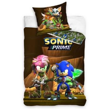 Carbotex Dětské povlečení Ježek Sonic a Amy Rose, 140 x 200 cm, 70 x 90 cm