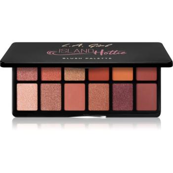 L.A. Girl Cosmetics Fanatic paletka očních stínů odstín Get Feverish 12x1 g