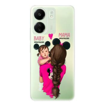 Odolné silikonové pouzdro iSaprio - Mama Mouse Brunette and Girl - Xiaomi Redmi 13C