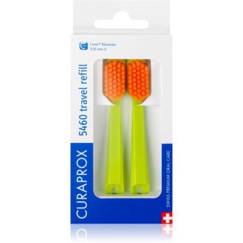 Curaprox Travel Set 2-pack cestovní set náhradní hlavice Green 2 ks