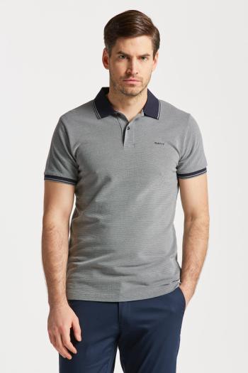 POLOKOŠILE GANT 4-COL OXFORD SS PIQUE GREY MELANGE