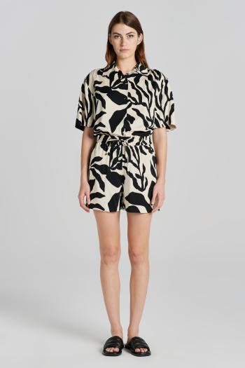 ŠORTKY GANT REL PALM PRINT PULL ON SHORTS SOFT OAT