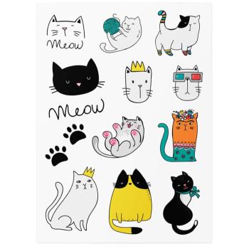 TATTonMe Temporary Tattoos Cats tetování pro děti voděodolné 1 ks