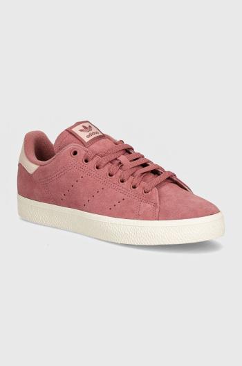 Semišové sneakers boty adidas Originals Stan Smith Cs vínová barva, IF6945