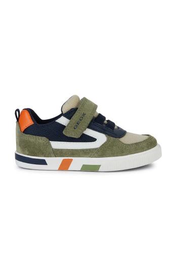 Dětské sneakers boty Geox KILWI zelená barva