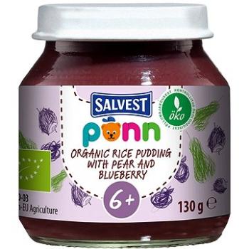 SALVEST Ponn BIO Hruškovo-borůvkové pyré s jáhly (130 g) (4740073076118)