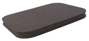 Mega Acoustic AcouCloud Flat PET 7 cm Dark Gray Absorpční penový panel