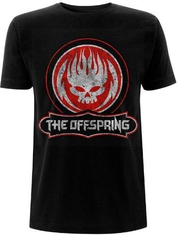 The Offspring Tričko Distressed Skull Unisex Black 2XL