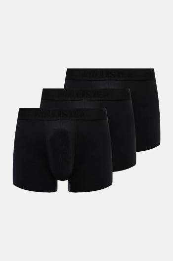 Boxerky Hollister Co. 3-pack pánské, černá barva, KI314-4027