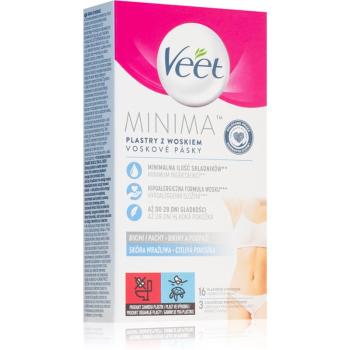 Veet Minima Hypoallergenic voskové depilační pásky na oblast bikin 16 ks