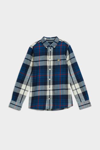 KOŠILE GANT D1. PLAID FLANNEL SHIRT CREAM