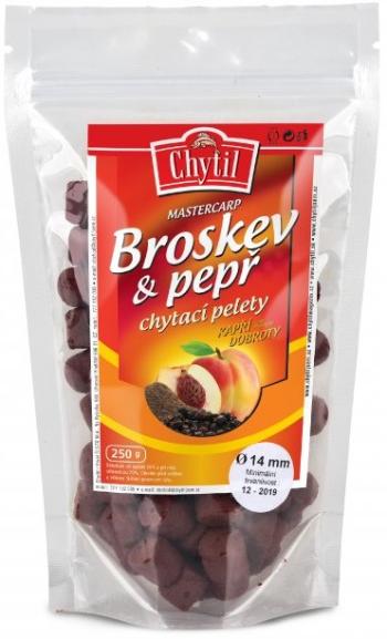 Chytil chytacie pelety s dierkou 250 g - príchuť broskyňa/ korenie - priemer 20 mm