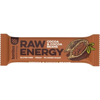 Bombus Raw Energy ovocná tyčinka příchuť Cocoa & Cocoa Beans 50 g