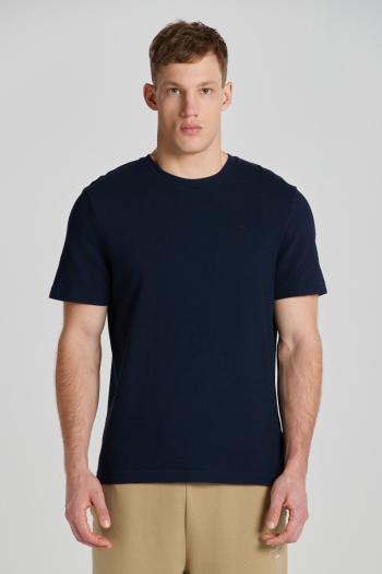 TRIČKO GANT TEXTURED SS T-SHIRT EVENING BLUE