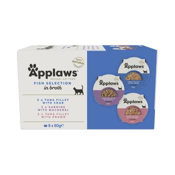 Applaws Cat Pot Multipack Rybí výběr miska 8x60 g