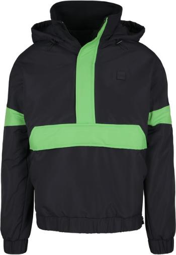 Urban Classics 3-Tone Neon Mix Pull Over Jacket black/neon green - S