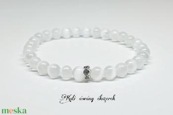 Szelenit minimál ásvány karkötő 6 mm-es