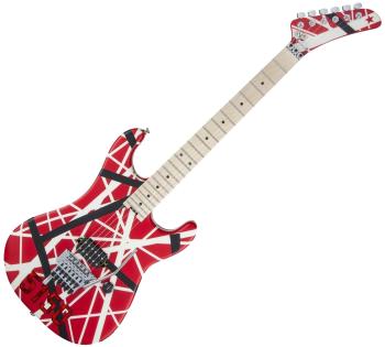 EVH Striped Series 5150 MN Red Black and White Stripes Elektrická kytara