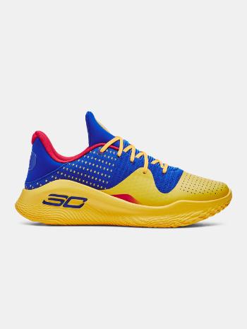 Under Armour Curry 4 Low Flotro Tenisky Modrá