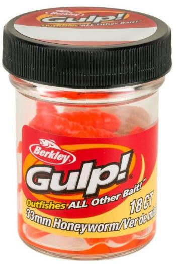 Berkley umělé nástrahy gulp honey worm-orange 3,3 cm