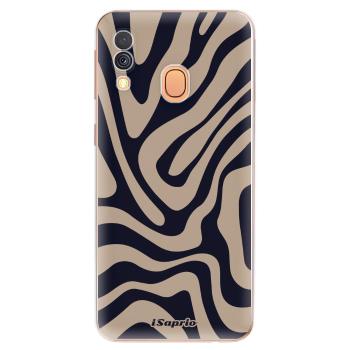 Odolné silikonové pouzdro iSaprio - Zebra Black - Samsung Galaxy A40