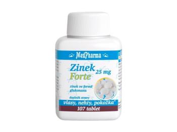 MedPharma Zinek 25 mg Forte 107 tablet 1 kus: 1x107 tbl.