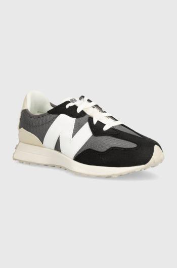 Dětské sneakers boty New Balance GS327FG šedá barva