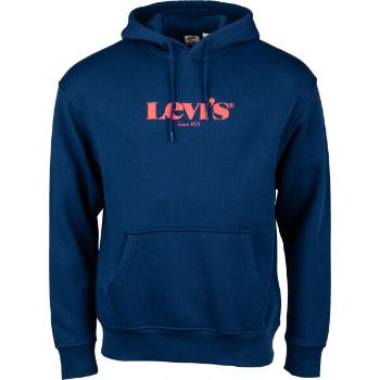 Levi's&reg; T3 RELAXD GRAPHIC HOODIE Pánská mikina, tmavě modrá, velikost