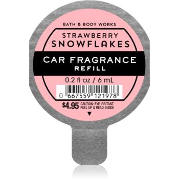 Bath & Body Works Strawberry Snowflakes vůně do auta náhradní náplň 6 ml