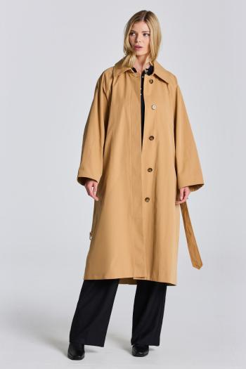 KABÁT GANT D1. COTTON BLEND CAR COAT TOFFEE BEIGE