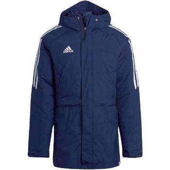 adidas CONDIVO 22 STADIUM PARKA Pánská fotbalová bunda, modrá, velikost