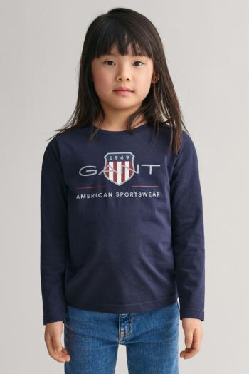 TRIČKO GANT ARCHIVE SHIELD LS T-SHIRT EVENING BLUE