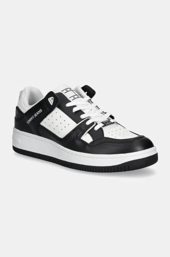 Sneakers boty Tommy Jeans TJM BASKET RETRO CUPSOLE WL černá barva, EM0EM01464