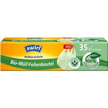 SWIRL BIO kompostovatelné pytle s uchy 35 l, 6 ks (4006508206940)