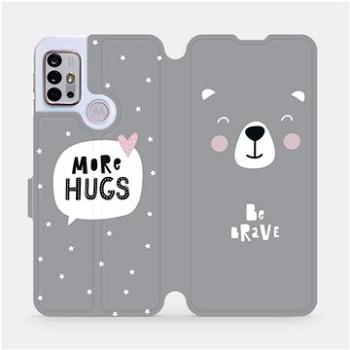 Flipové pouzdro na mobil Motorola Moto G10 - MH06P Be brave - more hugs (5903516683949)