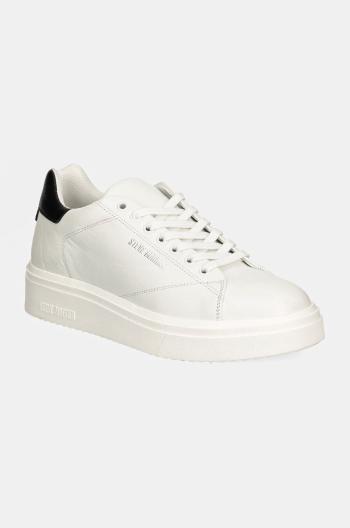 Kožené sneakers boty Steve Madden Fynner bílá barva, SM12000465