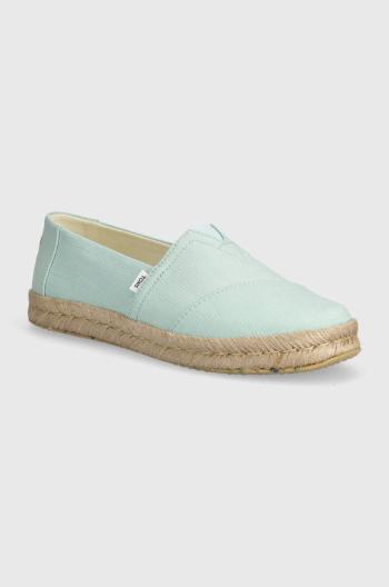 Espadrilky Toms Alpargata Rope 2.0 tyrkysová barva, 10020682