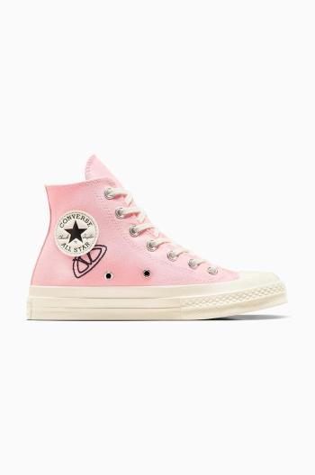 Kecky Converse Chuck 70 dámské, růžová barva, A07558C