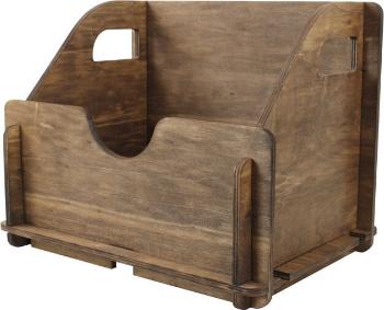 Muziker Self-Assembly Plywood Wooden Box na LP desky Brown