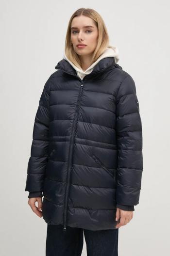 Péřová bunda Tommy Hilfiger dámská, tmavomodrá barva, zimní, WW0WW43119