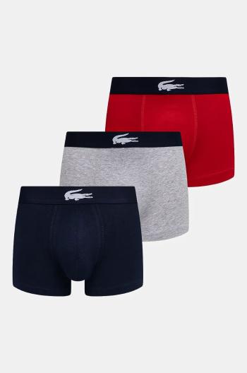 Boxerky Lacoste 3-pack pánské, tmavomodrá barva