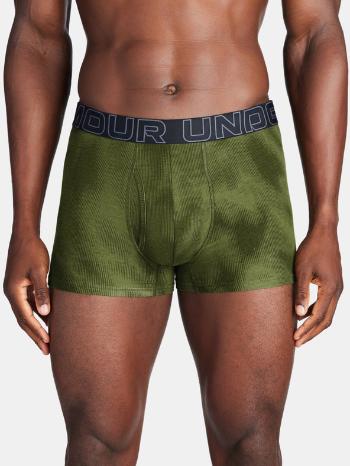 Under Armour UA Perf Cotton Nov 3in Boxerky 3 ks Zelená