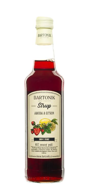 BARTONIK Sirup jahoda & citron 500 ml