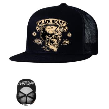 Kšiltovka BLACK HEART Devil Skull Trucker BLK  černá