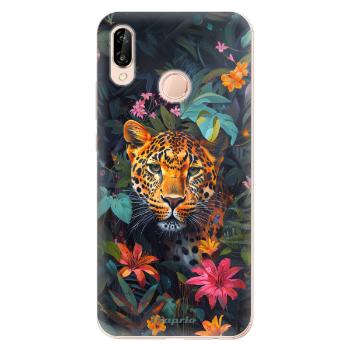 Odolné silikonové pouzdro iSaprio - Flower Jaguar - Huawei P20 Lite